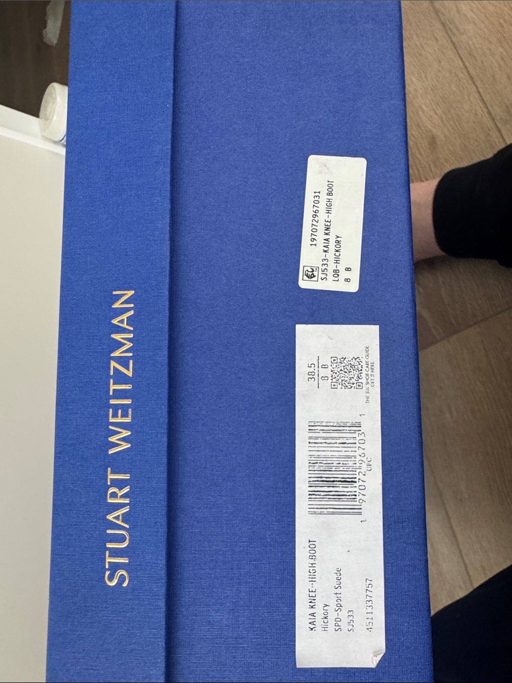 Stuart Weitzman KAIA KNEE-HIGH SUEDE HICKORY Brown Boots - Picture 11 of 12